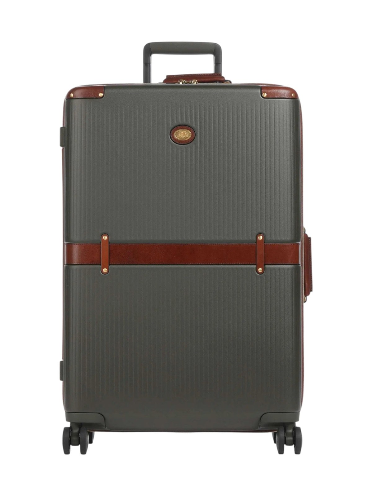 Trolley rigido con rifiniture in cuoio della sezione valigeria e accessori moda a Valenzano